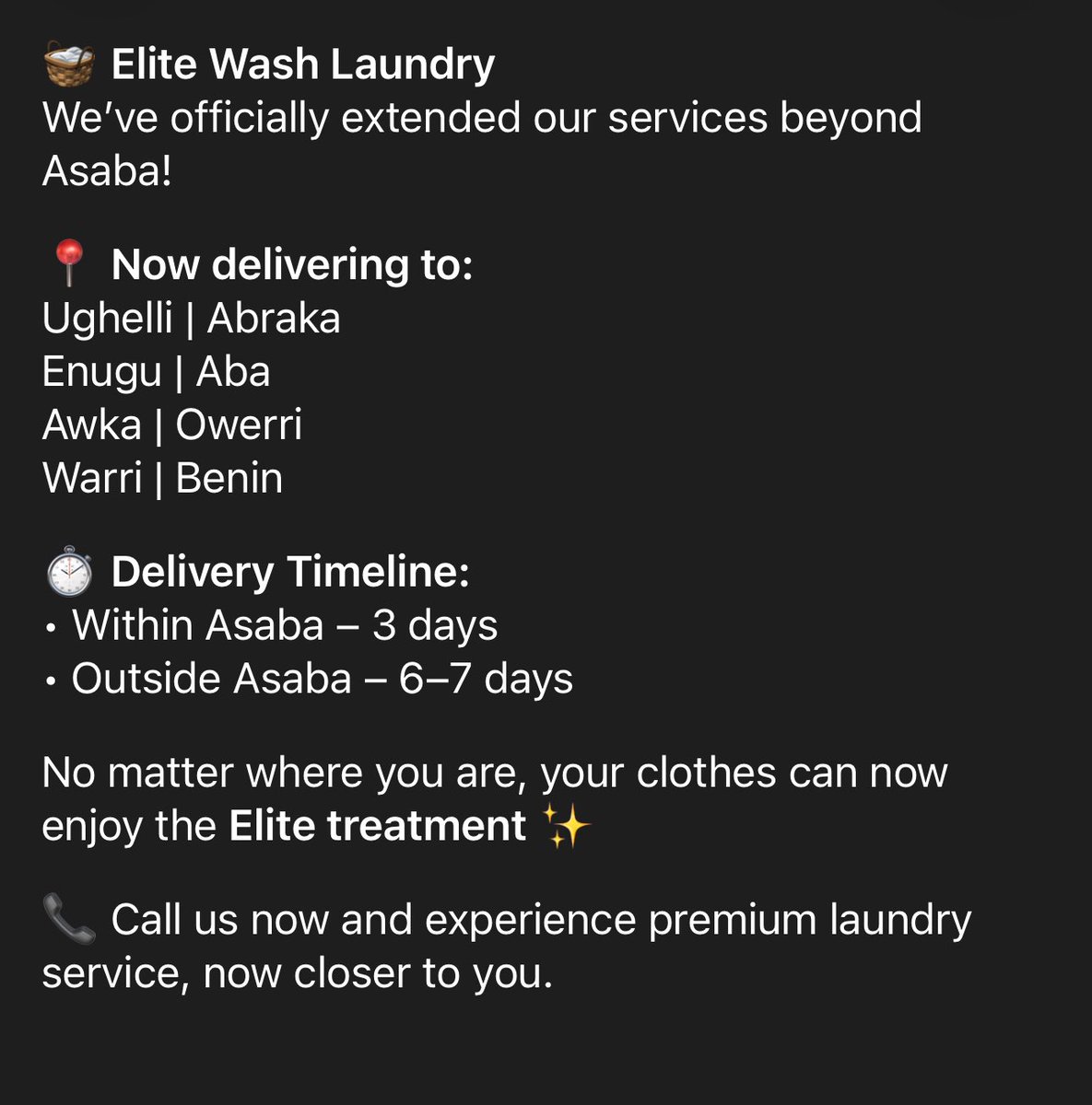 Elite wash laundry tweet media