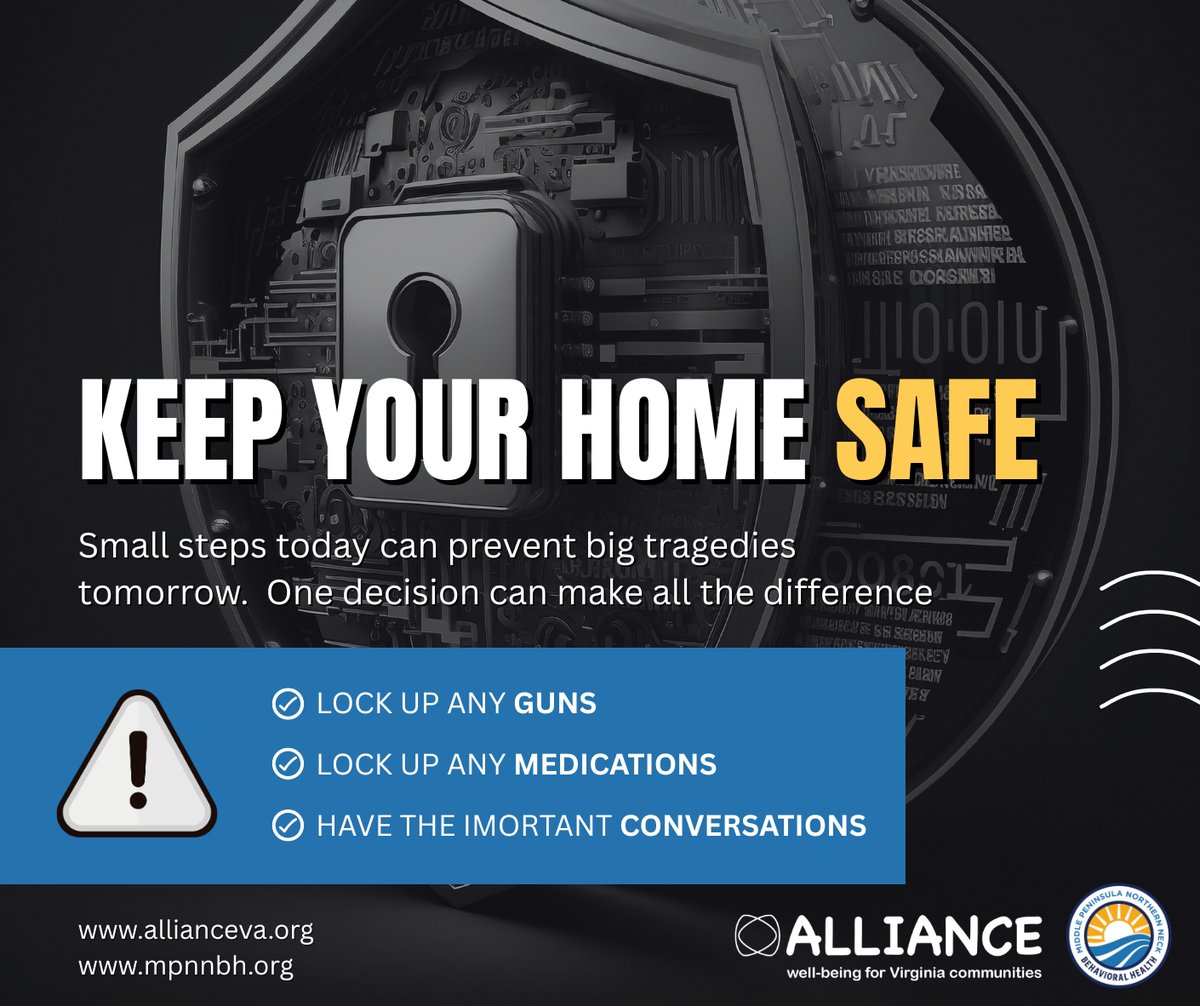 alliancebewell's tweet image. Prevention matters.  We all play a role in protecting our families and our community. #lockitup #community #safety