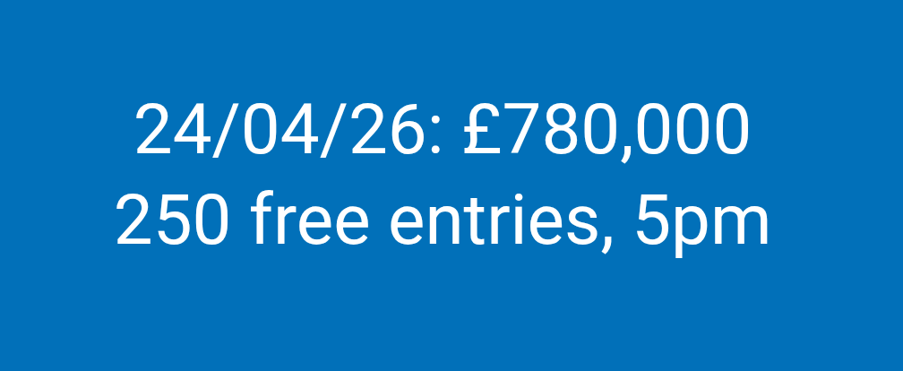 CashRegAmount's tweet photo. £780k next week.  250 free entries. 

https://t.co/BovrCcssYy https://t.co/ckpRx6ztrO