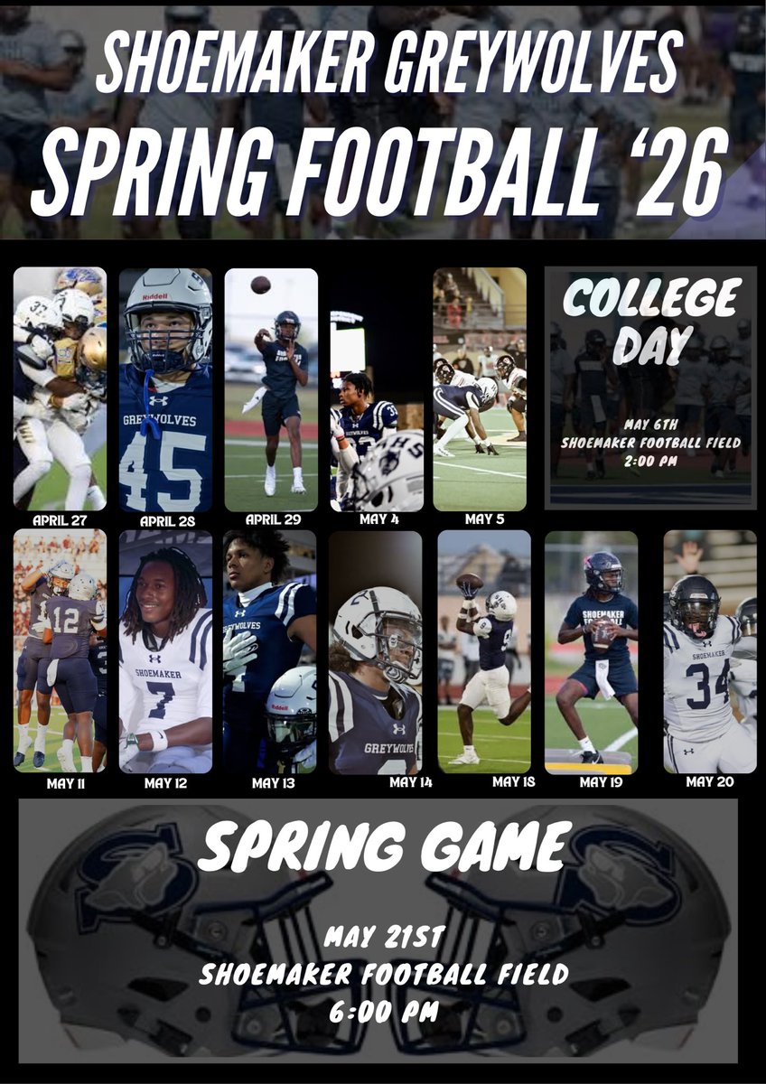 TanoWooten's tweet photo. Updated Spring football @coachrlocks @ShoeWolfPack @KylieGreenFB 
@ConnorMFB @CoachRobLikens @bryanfilker @mrfootballwait  @CoachDBaker81 @Coach_McHugh @Bell_Brian_ @BUFootball @CoachWEFritz @JButler_210 @coach_drew1
@ahunt90 @denarius11 
@coachtimyoder @Coach_KC84 https://t.co/Q7Tib60VkF