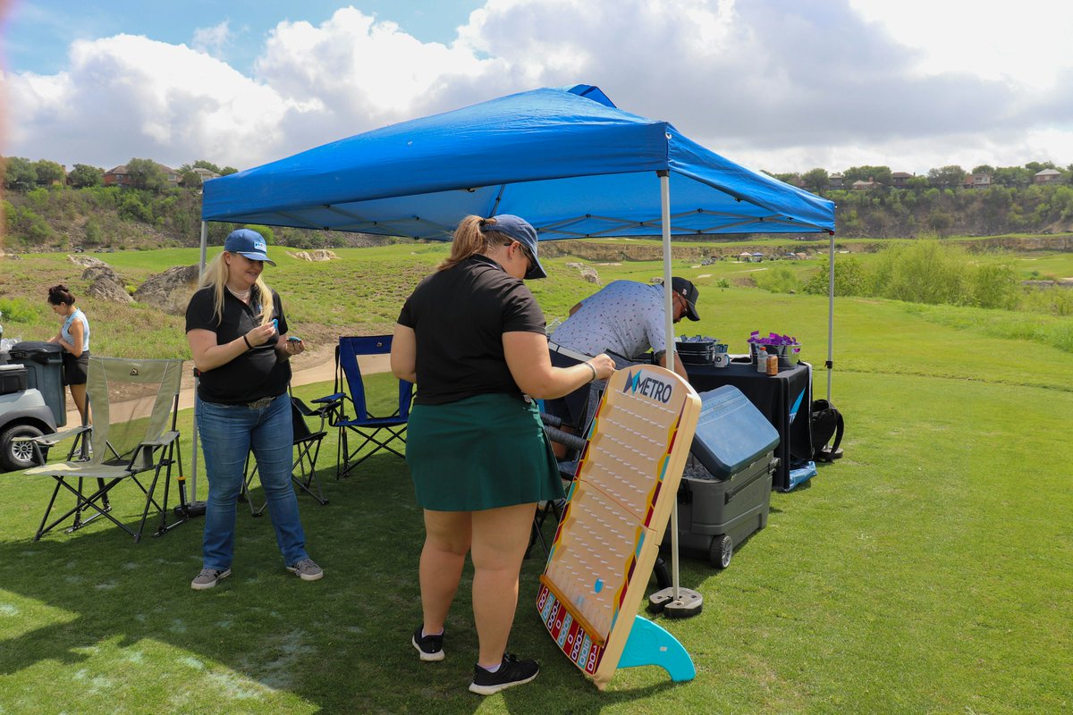 MetroBuilt's tweet photo. Had a blast at the Urban Land Institute golf tournament on Monday as Hole 12 sponsor! ⛳️ Great day connecting with partners and catching up, plus our Plinko board added some fun. Thanks to everyone who stopped by! 

#METROBuilt #BuildingSomethingBetter https://t.co/cCEHRMp2Z6