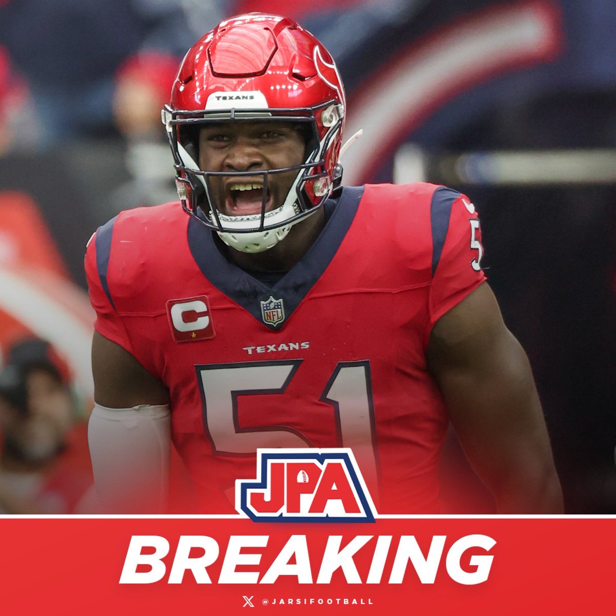 jasrifootball's tweet photo. BREAKING: Texans are giving Will Anderson a 3-year $150M deal making him the highest pad non-QB of all time, per @RapSheet https://t.co/5RYTZ4DBYt
