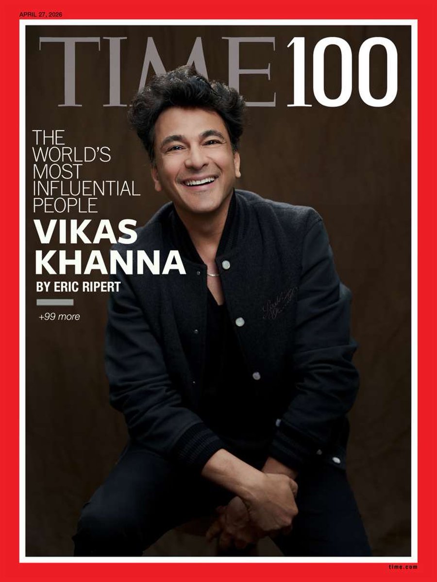 RealIndianAm's tweet photo. Indian Americans making a difference. 
TIME 100 World's Most Influential People 2026 #time100
1/
Celebrity chef Vikas Khanna @TheVikasKhanna, profiled by celebrity chef @ericripert.
https://t.co/Ebthx2364i

Chef Vikas Khanna is above all a man of extraordinary heart. His generosity extends far beyond the kitchen, reaching communities across the world with compassion, dignity, and a deep sense of responsibility.