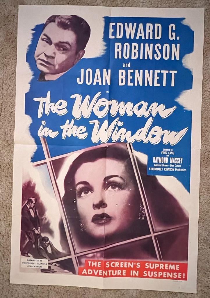 The Woman in the Window 1944 Movie Poster 27x41 Film Noir Joan Bennett  
🔗 ebay.com/itm/3898588721…  
 #ad