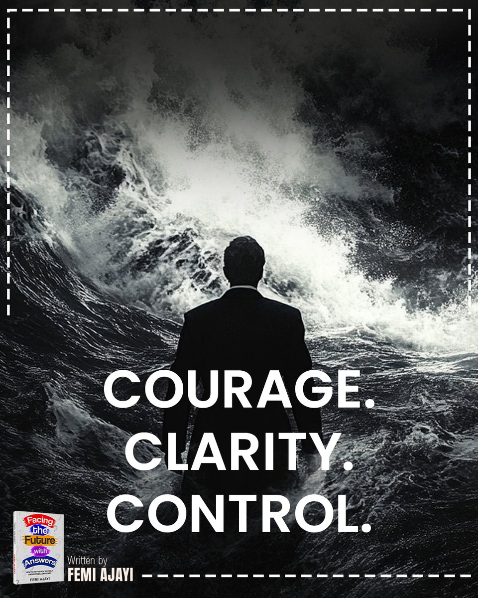 ajayi_femi00's tweet image. The future belongs to those with courage and mental toughness.
Strong minds build strong lives.

Train your mindset daily.

#MentalToughness #Discipline #Resilience #StrongMind #SelfMastery