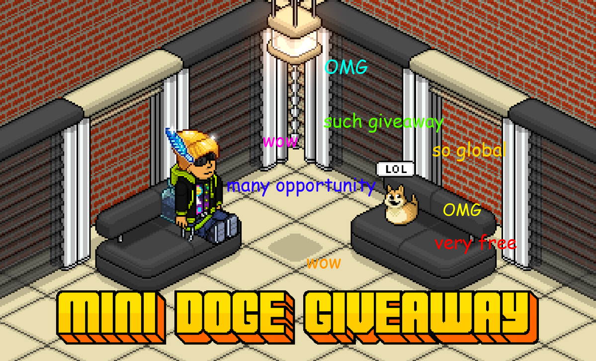 SORTEO GLOBAL DE UN PRECIOSO MINI DOGE! 

so cute, such prize, very wow ✨

REQUISITOS: 
- ❤️y🔁
-Etiqueta a 1 amigo.
-Seguir a <a href="/Habbo/">Habbo</a> y a mi <a href="/ES_colombian__o/">colombian--o</a>
-Tener wallet de metamask para recibir el premio.

FINALIZA EL 20/04/2026