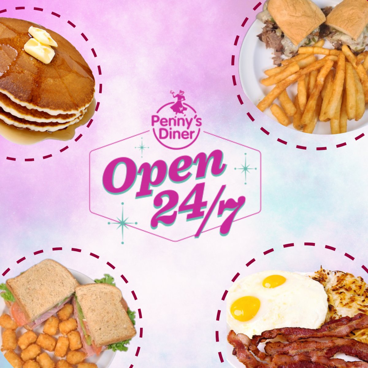Pennysdiners's tweet image. Servin' up delicious food daily! Come on down to Penny's Diner Group and get ya some! #PennysDiner #DinerFood #Open247