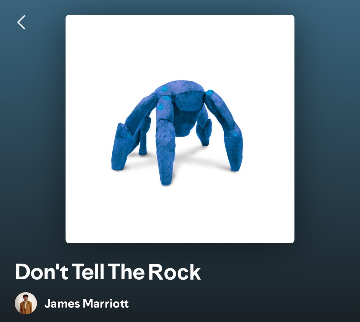 lago0nn's tweet image. I watched project Hail Mary and now my Spotify is doing this is anyone else having this issue, question?????
#jamesmarriott #help
