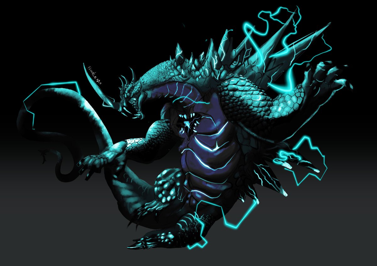 fishNlemon's tweet photo. You are not immune to gravity anguirus propaganda #Godzillafanart #MinusZero https://t.co/CLrngcsTSa