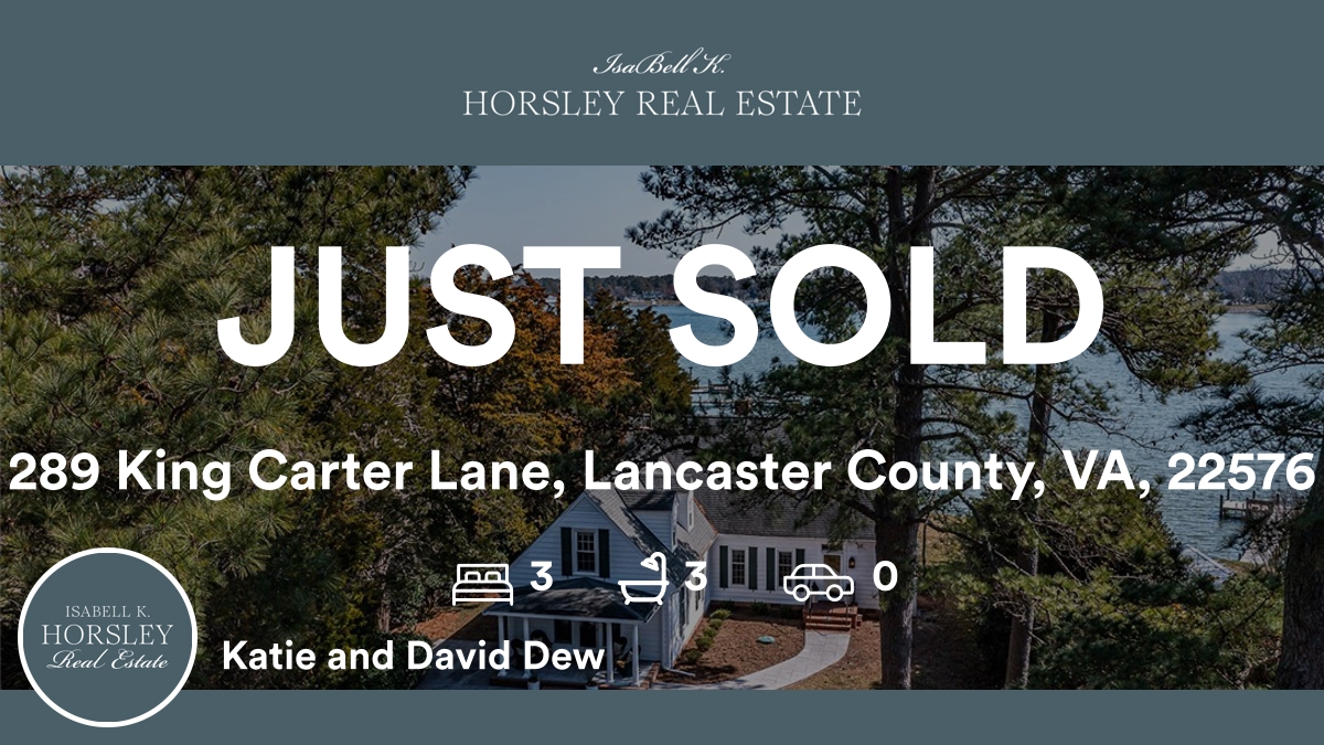 🛌 3 🛀 3
📍 289 King Carter Lane, Lancaster County, VA, 22576

My latest sale on RateMyAgent.
(VA) 0225078297
rma.reviews/f7opphxhd9kr

...
#ratemyagent #realestate