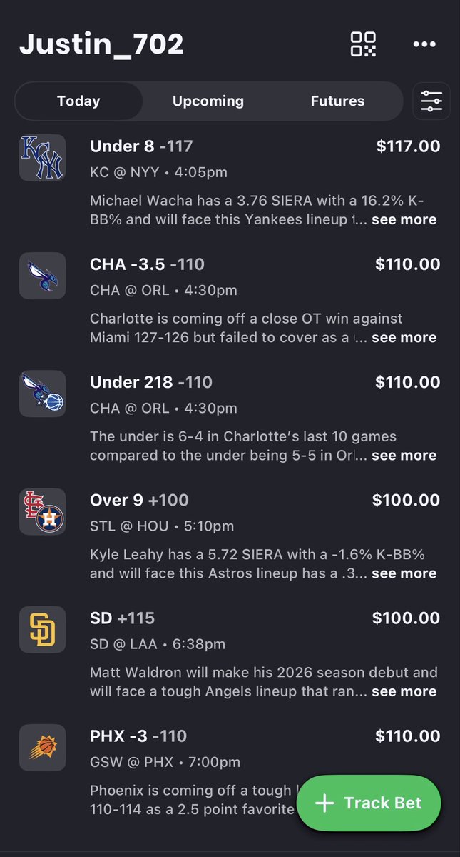 My action tonight for the #NBA &amp; #MLB 

3 NBA picks 
3 MLB picks 

Write ups found on <a href="/ActionApp/">ACTION App</a> 

BOL if you tail