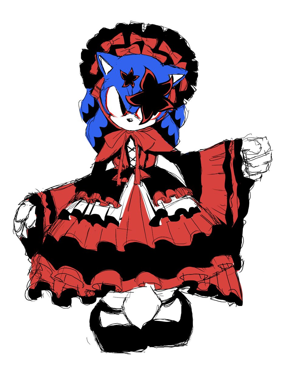 I didn’t know what to draw so I made him another dress 
#theycalledmesonic #SinisterMinds