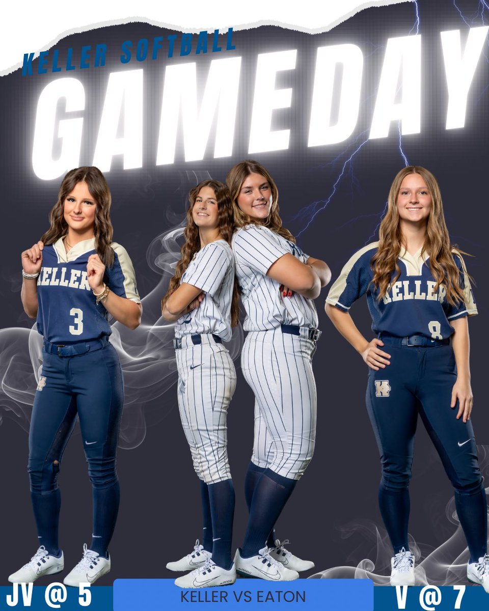 Keller_Softball's tweet photo. Last district game!! Come out and show support! 🥎 

Keller 🆚 Eaton 
📍 KHS 
⏰ JV 5PM - Varsity 7PM https://t.co/LS1yzRYWNg