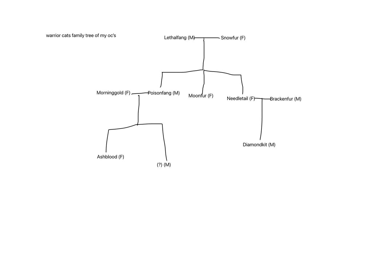 TheCatWhoIsYou's tweet photo. Warrior cats oc family tree!!! (Nothing to do with the ao3 post sorry) https://t.co/cHt9LrvS5v