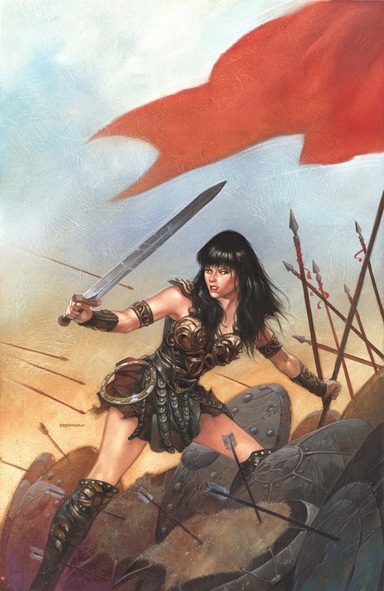 cimerians's tweet image. Xena Warrior Princess # 1 by Dave Dorman (1999)
#Xena #comics