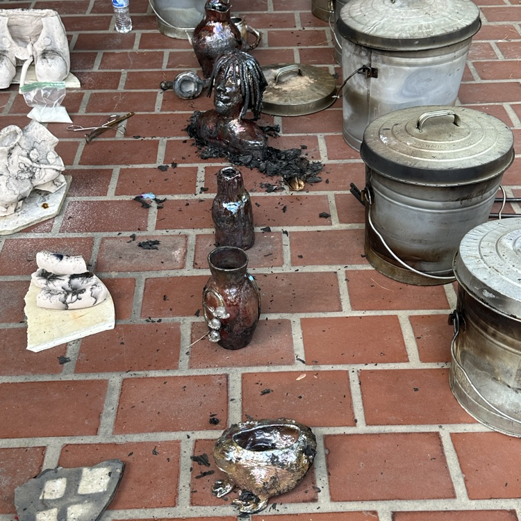 BHSBigReds's tweet image. 25 Clay students enjoyed a Raku firing at Stifel Fine Arts Center paid for by the NEA Foundation grant. What an exceptional experience! #letsgoreds #makinghopehappen #next100