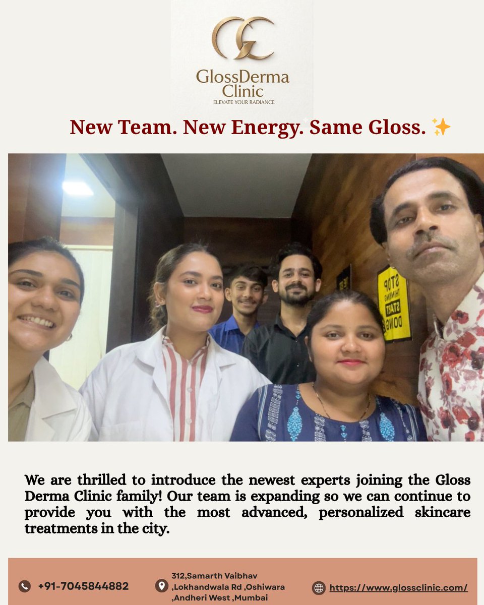 glossclinic's tweet image. Visit us at Gloss Derma Clinic to meet the experts and start your transformation!
📞 WhatsApp: +91 70458 44882

#glossdermaclinic #teamgloss #newteam #dermatologyexperts #skincarespecialists