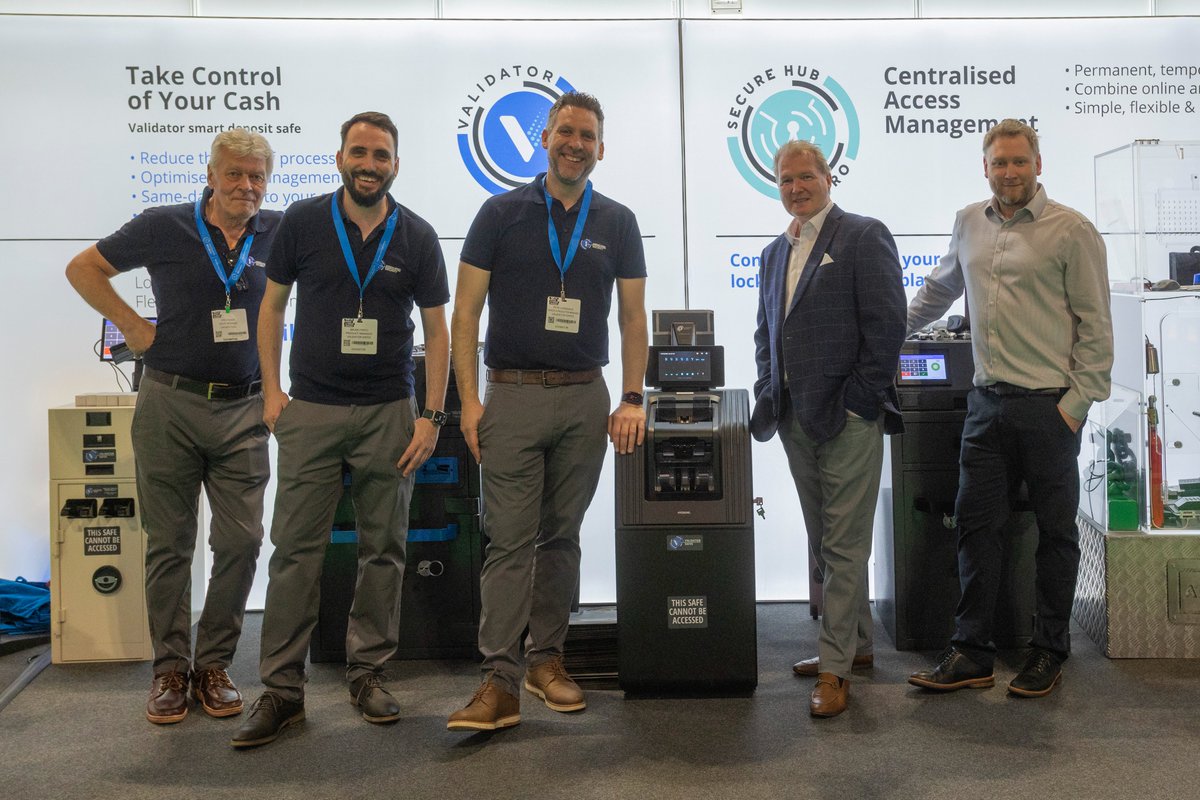 validatorsafes's tweet photo. 💡 Whether we were geeking out over the internal mechanics of our Recyclers or talking back-office strategy with new partners, the energy was incredible.

👋 Thanks for making it a show to remember, Birmingham!

2/2 🧵

#UKRetail #SmartSafes #RetailSecurity #FCS2026 https://t.co/0t1XXhGnYs