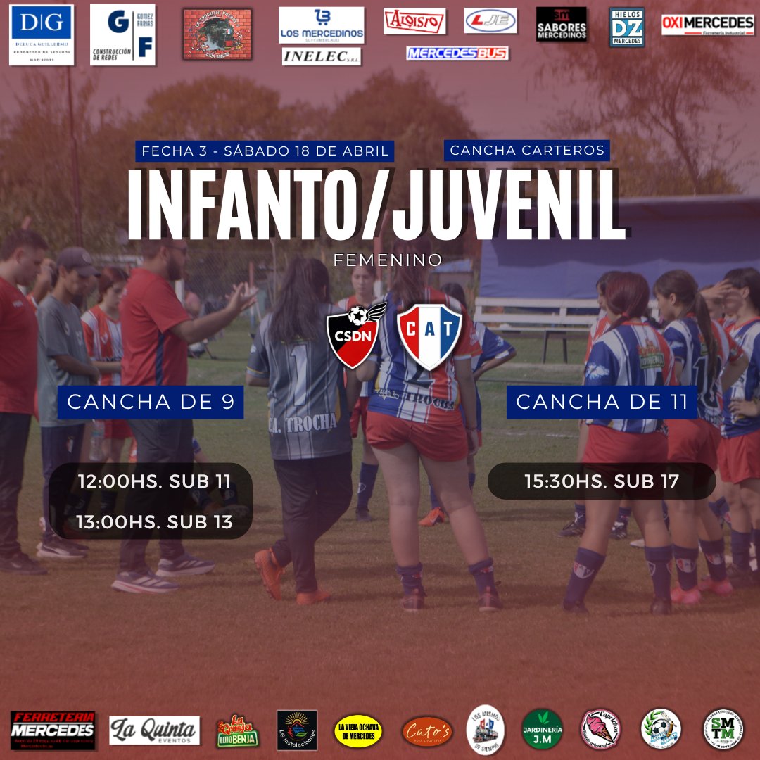 Los horarios para este fin de semana del Infanto/Juvenil masculino y femenino. 👇🏼🚂

¡Vamos Trocha! 

#TodosJuntos