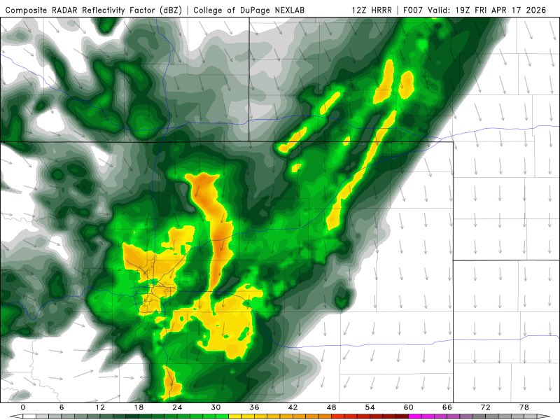BianchiWeather's tweet image. Quiet now in Denver, but a burst of snow develops later this morning. Could briefly snow heavily, with a quick slushy inch or two of accumulation possible. Roads should stay mainly wet in town.

#COwx