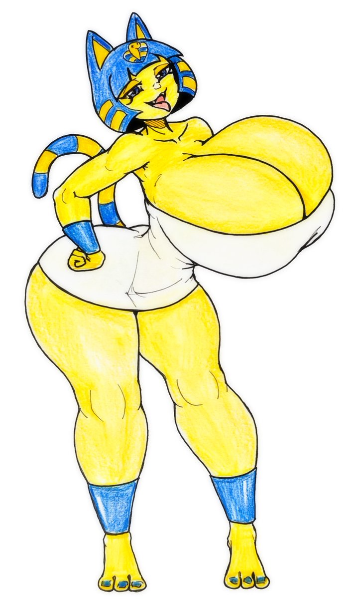 Ankha - Animal Crossing | pixiv.net/en/artworks/14… | #gaixas1draw #ナイル(どうぶつの森) #Nile_(Animal_Crossing) #NSFW