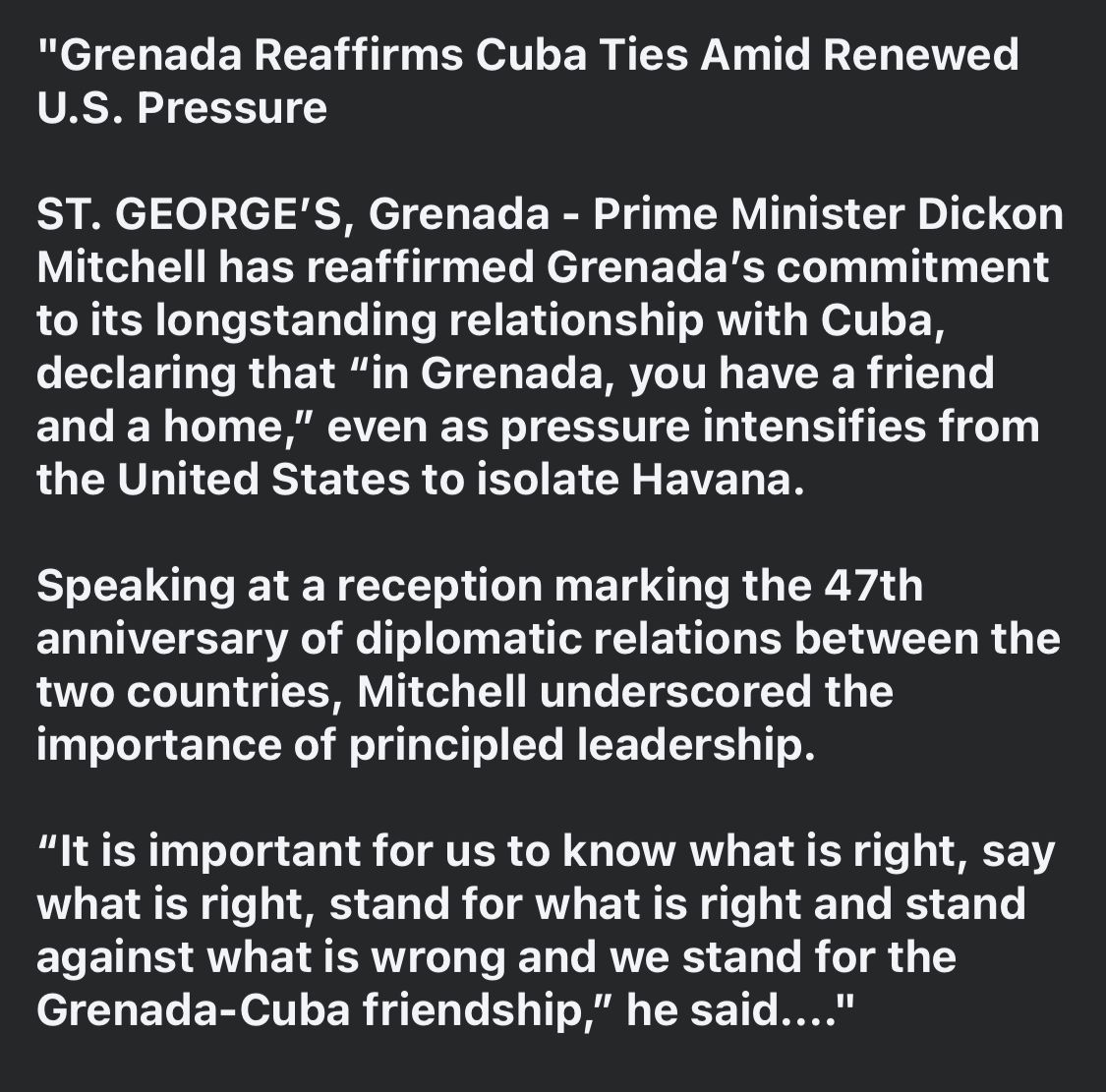 Well, Edward Seaga dead!

Soh him caan side wid CIA feh invade Grenada EVER!

Lest We Forget!
Operation Urgent Fury and the role that Labarite played in ousting Cde. Maurice Bishop.

We honour those Cubans who sacrificed their lives  for a stable Grenada