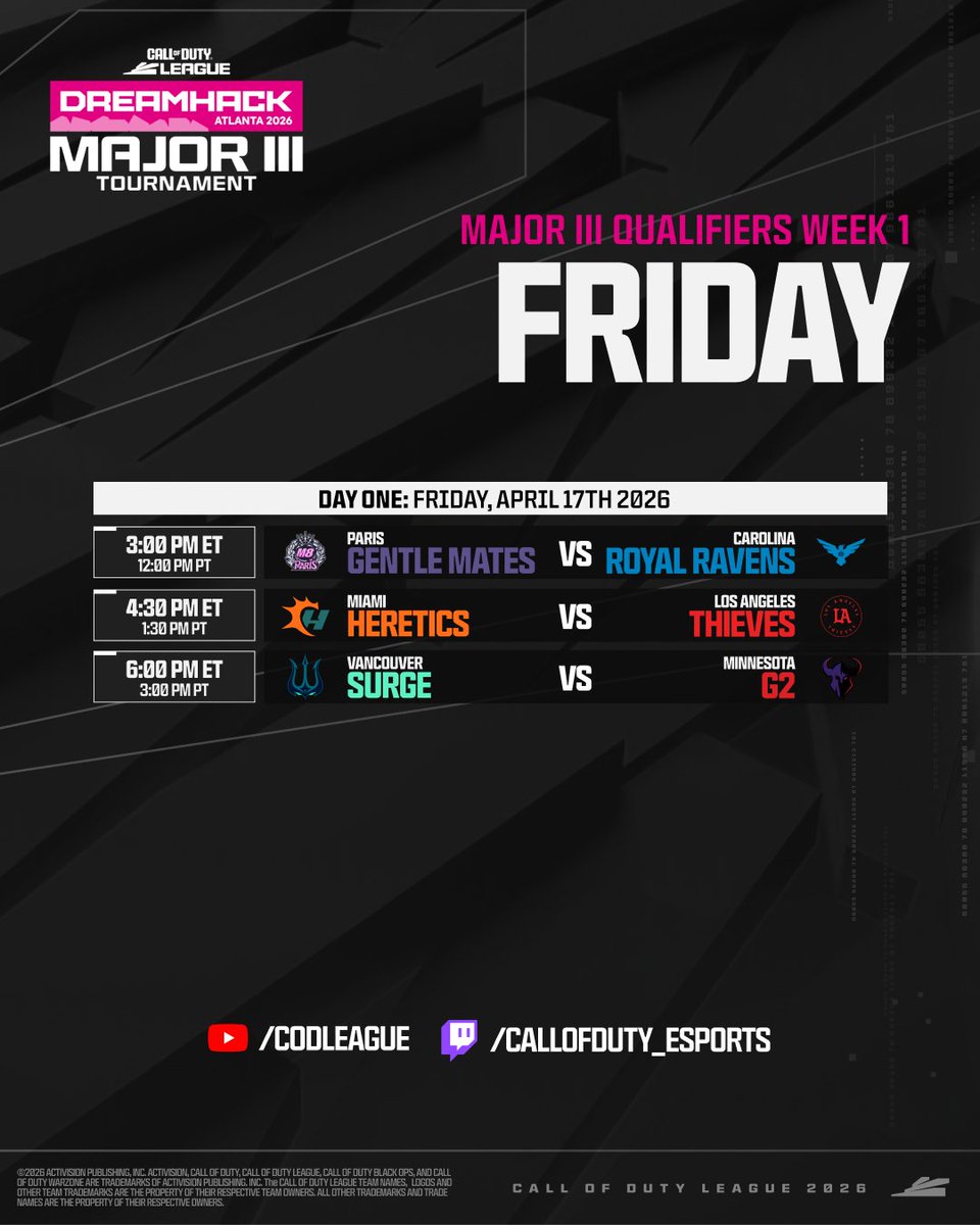 Call of Duty League tweet media