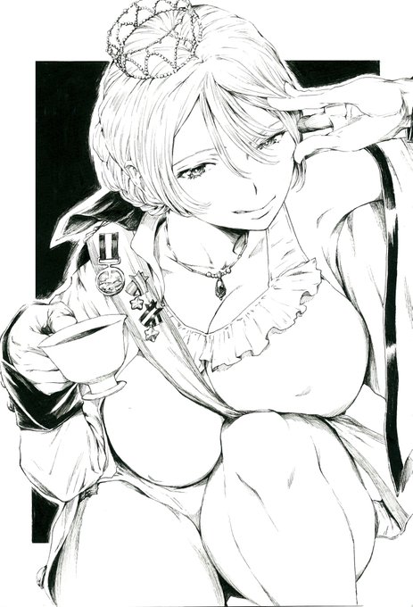 元絵!
クイーンはロックバンドの方なんですってね
ダー様は色を指定するとほぼ完璧に見た目が整うので有り難いです 