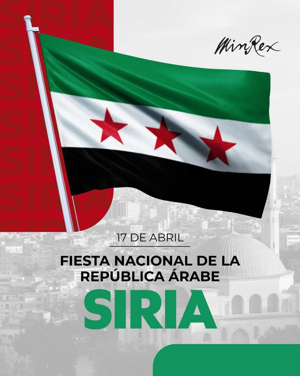 SANAEnOfficial's tweet image. Cuba has extended its congratulations to Syria on the 80th anniversary of its Independence Day, reaffirming the strong ties between the two countries.
#syria
sana.sy/en/internation…
