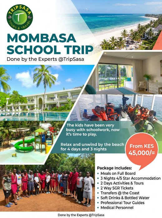 trip_sasa's tweet image. Experience vibrant beaches, fun pools, and luxury stays with our all-inclusive Mombasa school trip package. Book now with @TripSasa! #FamilyFun #BeachVibes #SchoolTrip