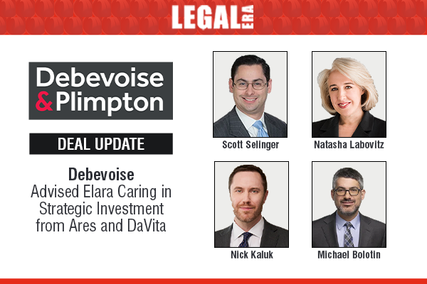 LegalEraGlobal's tweet image. Debevoise Advised Elara Caring In Strategic Investment From Ares And DaVita

Link to read full News:
legaleraonline.com/global/deal-st…

#legalera #legalupdates #debevoise #elaracaring #ares #davita #privateequity #corporatedeals