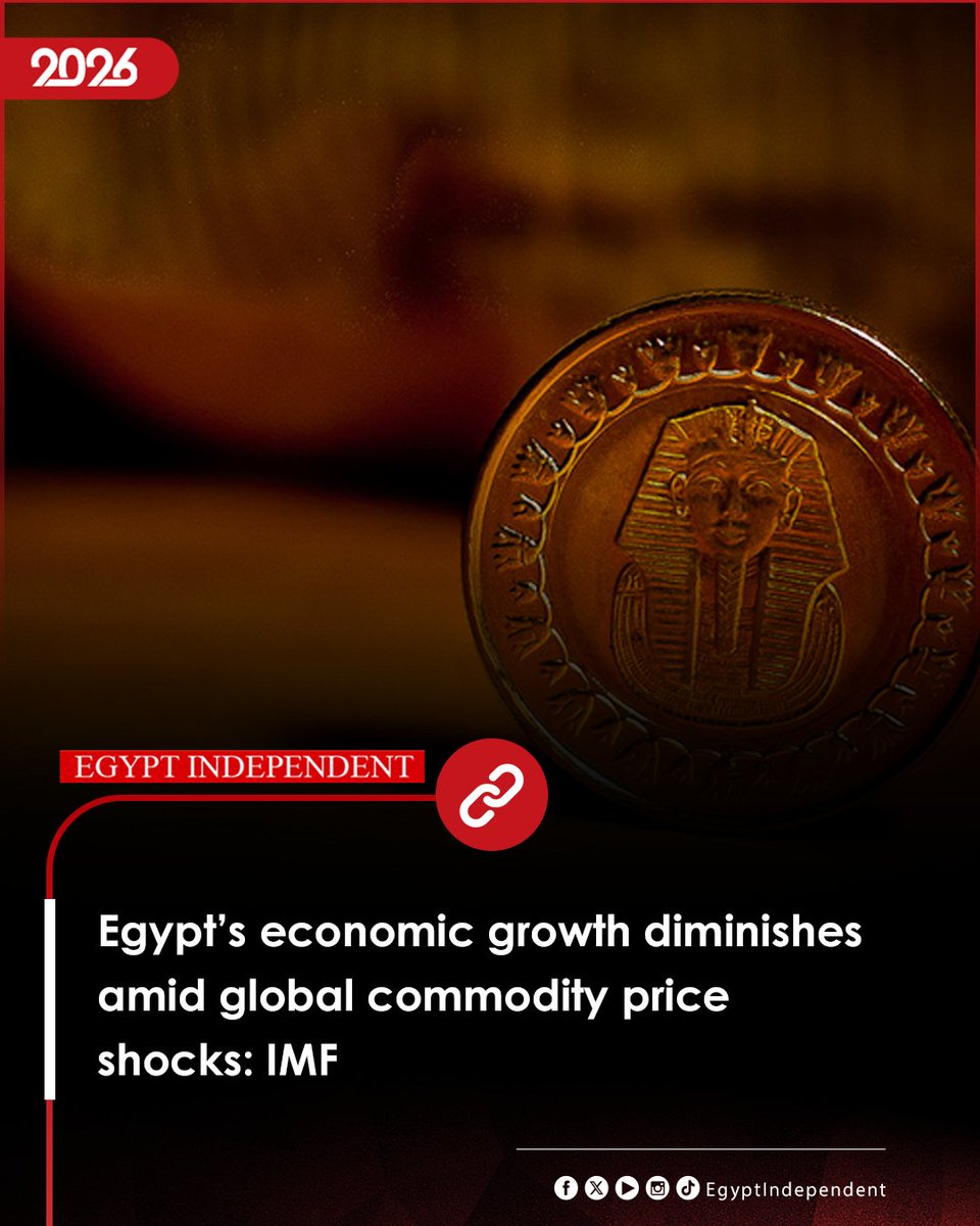 EgyIndependent's tweet image. #AMAY | Egypt’s economic growth diminishes amid global commodity price shocks: IMF
egyptindependent.com/egypts-economi…