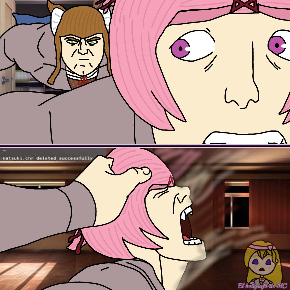 ElBoligrafoDeMC's tweet image. #DDLC #memes #DokiDokiLiteratureClub