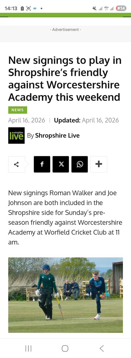 Shifnal Cricket Club tweet media