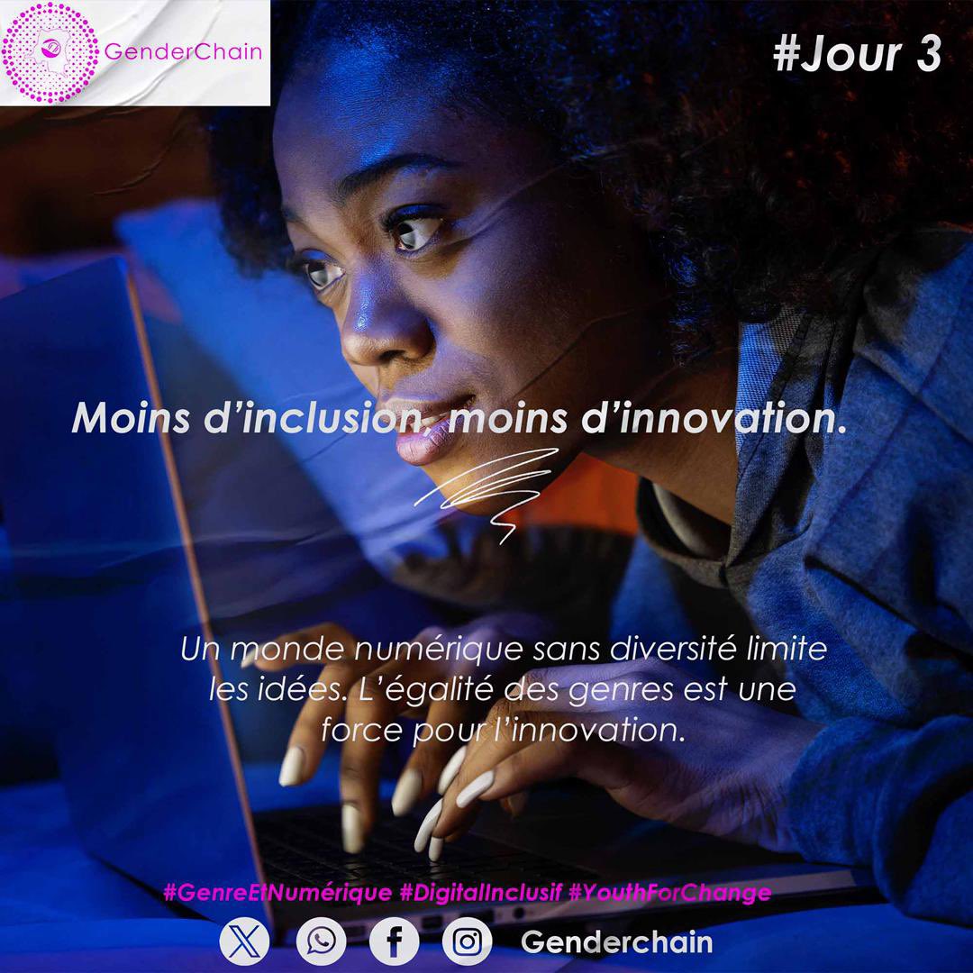 GenderChain_Rdc's tweet photo. L’inégalité existe aussi en ligne.
Dans le numérique, les inégalités de genre persistent. Les reconnaître, c’est déjà commencer à les combattre.
#GenreEtNumérique #DigitalInclusif #YouthForChange @GenderChain https://t.co/W20wPAZLc0