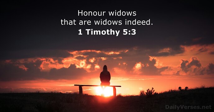 Cairnlodge1's tweet image. A WEE VERSE FOR TODAY
Friday, 17th April, 2026.

1 Timothy 5:3
Honour widows that are widows indeed. 💔👑

#KingJamesVersion #KJV #AuthorisedVersion #AV