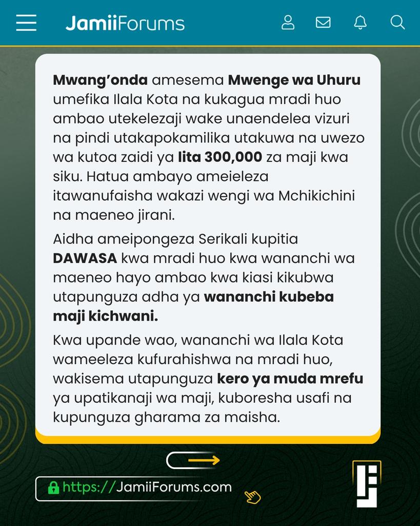 JamiiForums's tweet photo. DAR: Walichopost Mamlaka ya Majisafi na Usafi wa Mazingira Dar es Salaam (#DAWASA) kupitia akaunti yao ndani ya https://t.co/OgiXhqmXJu.
Kwa taarifa zaidi tembelea https://t.co/dCh70jGPXB
#JamiiForums #Uwajibikaji #Accountability #JFHuduma https://t.co/NXT5ggFSMR