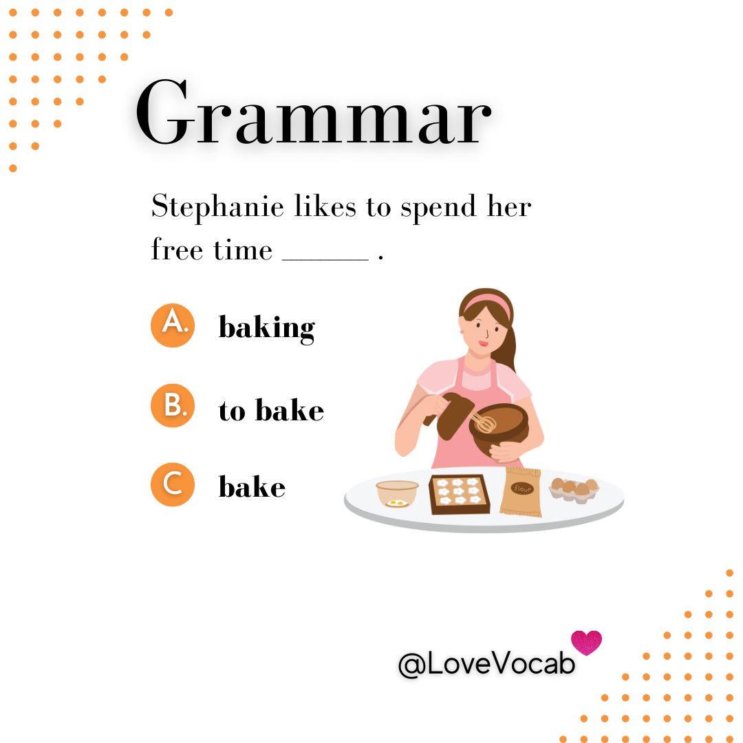 lovevocab's tweet image. 🤓🌸What's the answer?

#Grammar #inglés