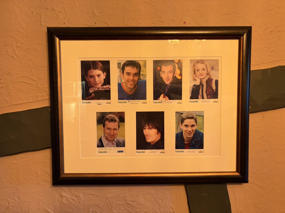 CorrieArt's tweet photo. Nice nods to the Woolpack’s TV past on display.
#Emmerdale #Woolpack #Esholt https://t.co/xWlQmlAo8D