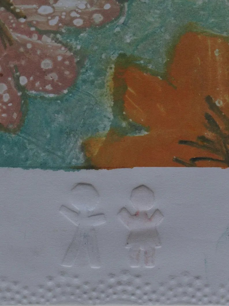 elementsdeco's tweet image. Signed original Engraving + embossed couple on a beach in soft pastel tones. A unique and tender piece for your home.  With mat. authenticbyclaire.etsy.com/listing/449017…   #EmbossedArt #WallDecor #PoeticArt #FrenchArt #ChildrensRoomArt