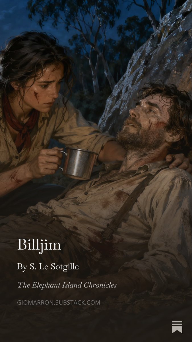 GioMarron's tweet photo. A wild bush girl, a bark humpy in the scrub, a moonlit race through danger, and a love story forged in hardship. “Billjim” is one of those old tales that still carries dust, heart, and courage in every line. Read it here: https://t.co/35d6FQV2FK https://t.co/sQ2r3dENHx