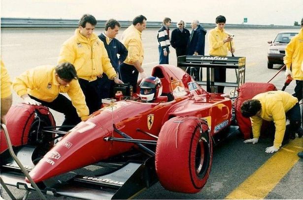 ItaliAuto's tweet image. #Ferrari 🇮🇹 F92A &amp;amp; Jean Alesi in the private testing at Nardo in 1992