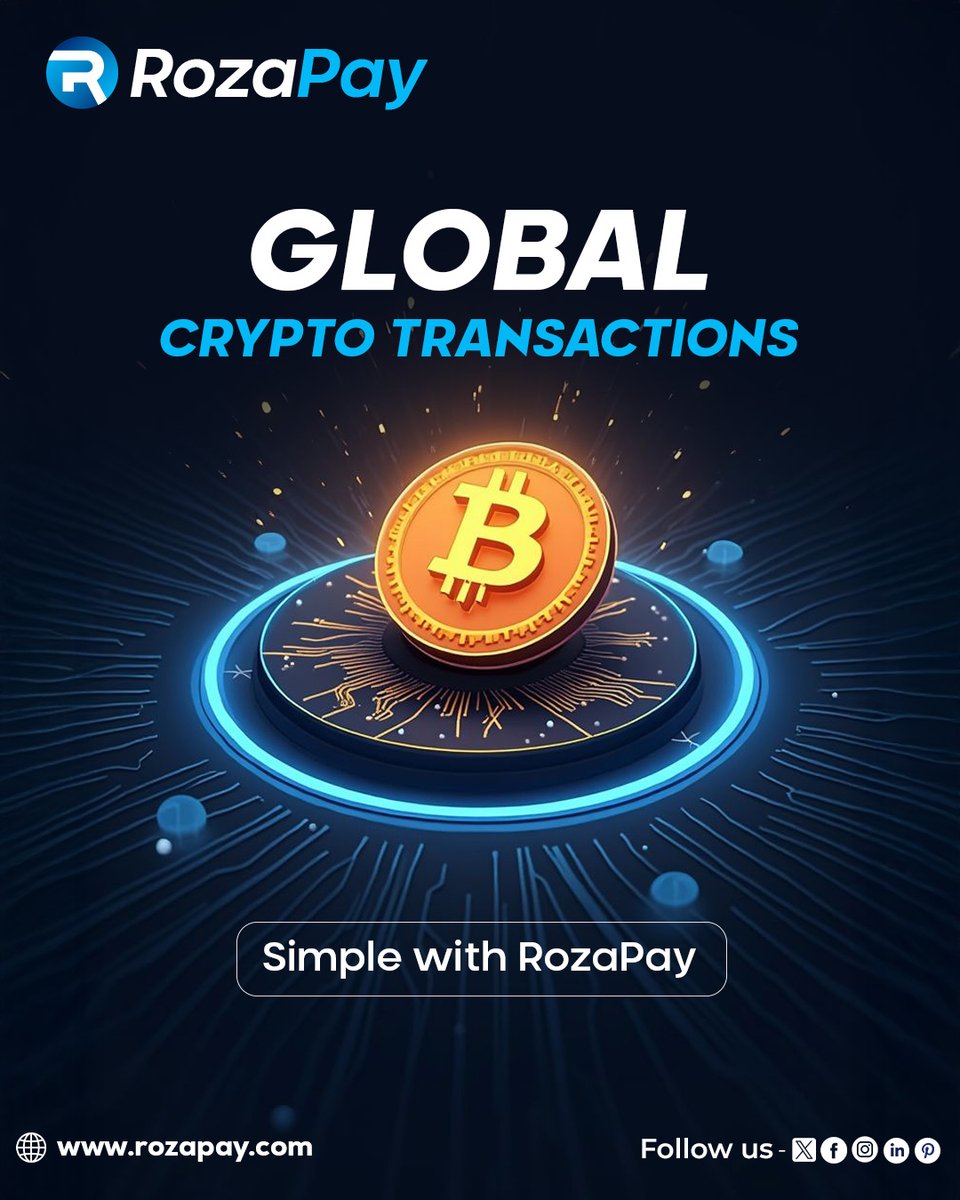 rozapaynow's tweet photo. Go global with crypto. 🌍💸
Fast. Secure. Borderless.

#RozaPay #Crypto #Fintech #GlobalPayments https://t.co/WhlKuGGEDj