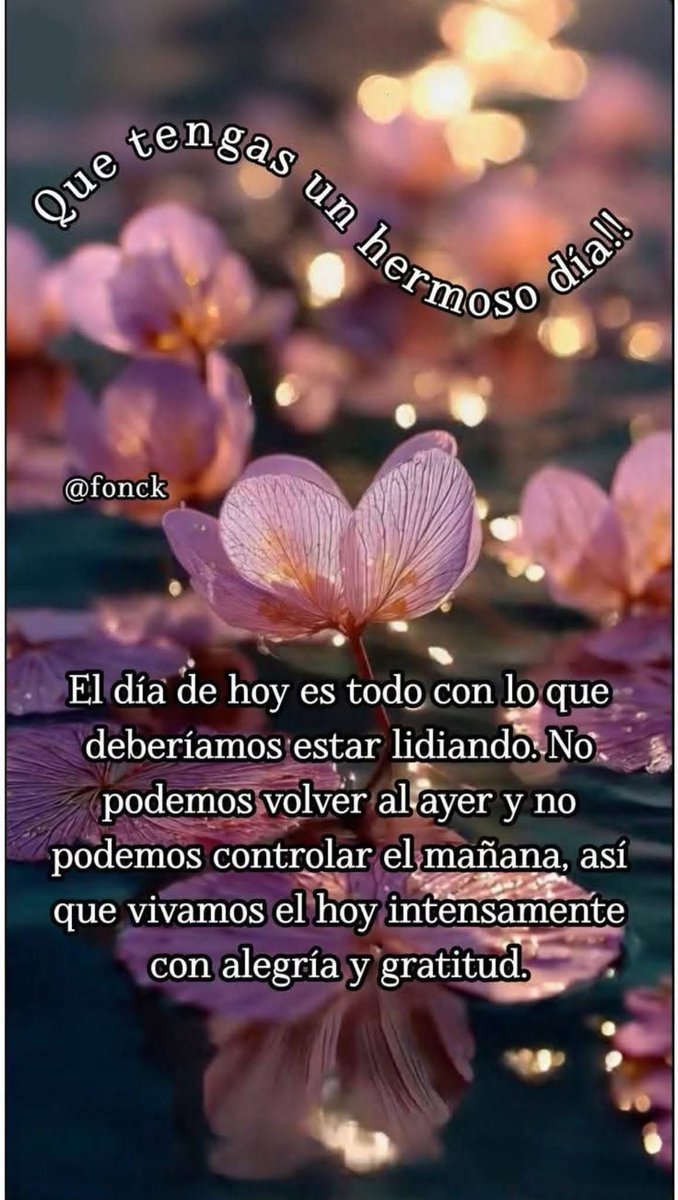 Buenos días, lindo viernes para tod@s.