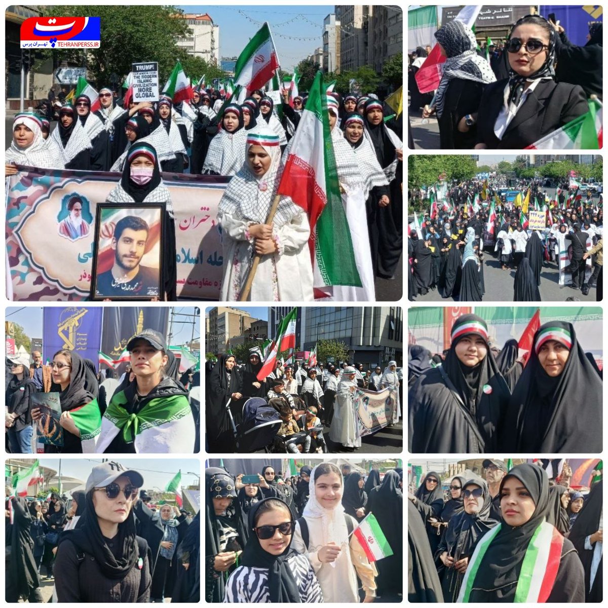 این قاب نیز به تاریخ جمهوری اسلامی ایران پیوست .. ! 
قابی که در آن #دختران_جانفدای_ایران بنام وطن برای وطن در #رزمایش_بیعت حاضر شدند !