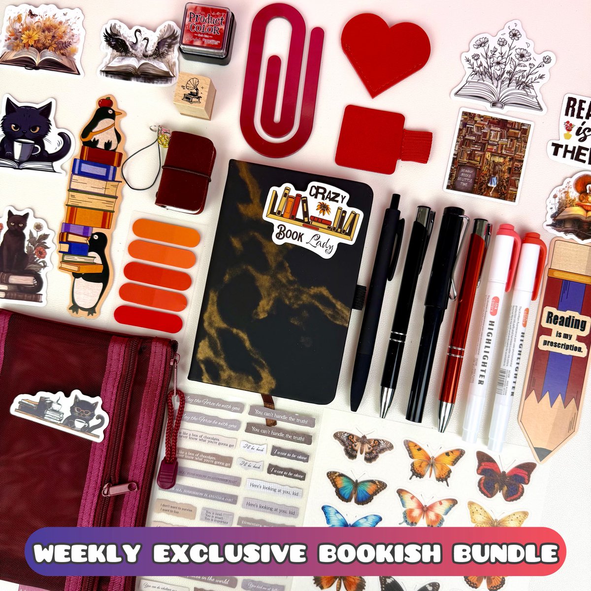 dreamstorealex's tweet image. We create a new Weekly Exclusive Bookish Bundle every week ✨
Each one is thoughtfully curated, unique, and available for a limited time only.
No repeats. No restocks. Just a one-time drop you don’t want to miss.

Shop now before it’s gone 💫

#bookishbundle #booklover