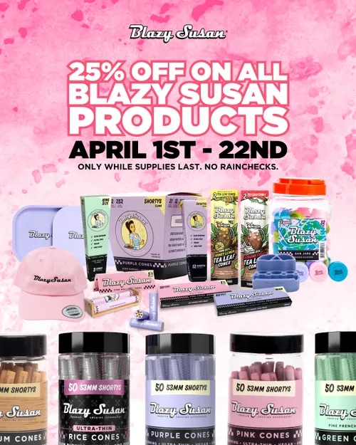 4/20 Is Around The Corner. Are You Ready? 👀

We're offering 25% off ALL Blazy Susan products until April 22nd! Whether you're stocking up for the big day or replenishing inventory afterward, this sale has something for everyone!

Shop now: thecloudsupply.com/Blazy420

#BlazySusan