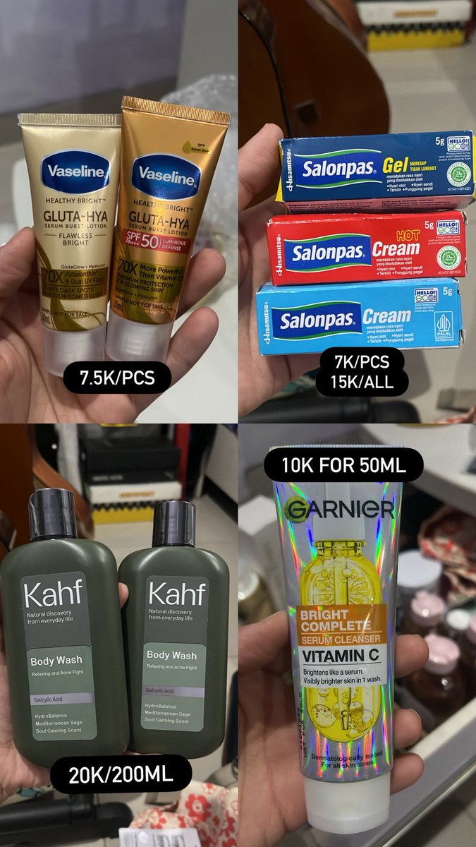 bcerytle's tweet photo. wts want to sell skincare murah banyak pilihan😌☝🏻 ayo co dari link di bio ku yaah! harga ini ada yg bbrp udh incld admin &amp; blm hihihi… kalau mau cod jakbar bintaro jg boleh yukss lg ngurangin stock biar menutup bizniz ini #zonauang #zonajajan #skincaremurah https://t.co/9abawlgqwG