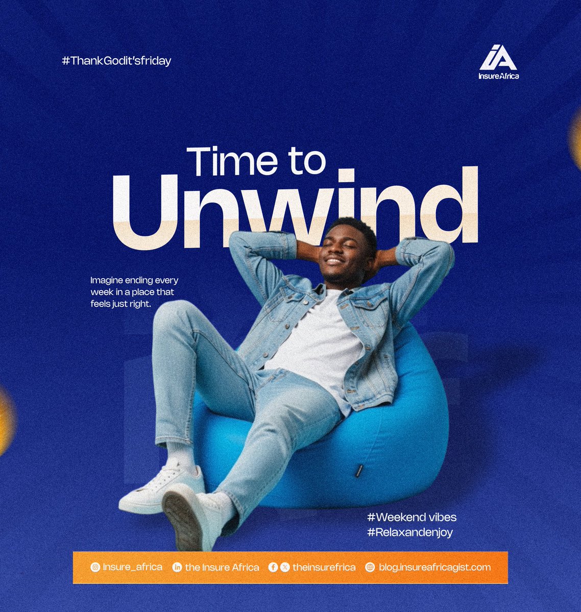 theinsurefrica's tweet image. It’s that time of the week again… time to unwind, recharge, and enjoy the moment 😌

Leave the stress behind - your weekend starts now!

#TGIF #WeekendTime #TimeToUnwind #WeekendVibes #RelaxAndRecharge #FridayFeeling