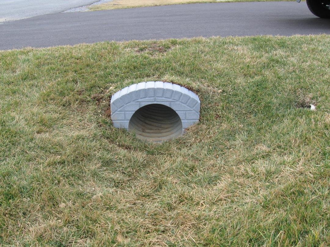 pipecover1's tweet photo. These are nice and do the job.  Neighbors are already asking where I got them.
12 inch Light Granite culvert pipe cover picture sent from Dean in Martinsburg, WV.
https://t.co/nkzqA2MDsL https://t.co/TqJDaXnP3n